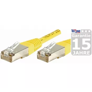 EXERTIS CONNECT Καλώδιο Patch Cat.6 F/UTP, RJ45, 25m, κίτρινο, Slim Bend Protection 853333