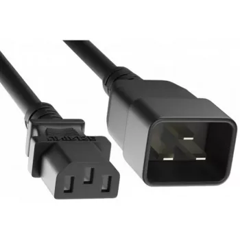 EXERTIS CONNECT Καλώδιο επέκτασης τροφοδοσίας IEC C20 σε C13 3m μαύρο 808001