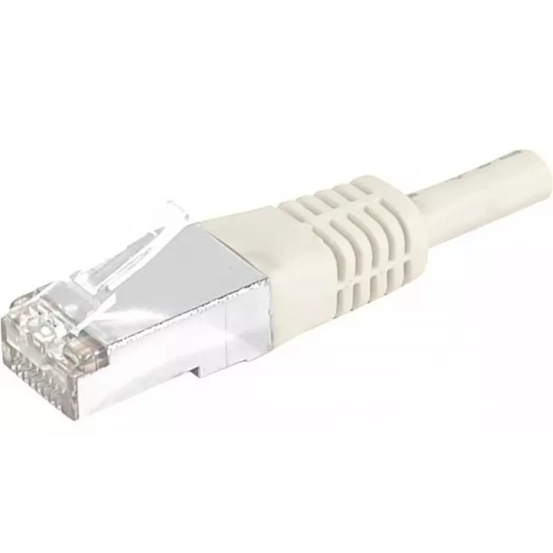EXERTIS CONNECT Καλώδιο Patch Cat6 S/FTP PiMF, γκρι, 0,7 m, λεπτό snagless προστατευτικό 856837