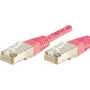 Exertis Connect 854476 Καλώδιο Patch δικτύου Cat6 S/FTP, 0,15 m, ροζ