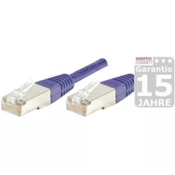 EXERTIS CONNECT Cat.6 S/FTP PiMF Καλώδιο Patch, μωβ, 3,0 m, Slim Snagless Boot 854457