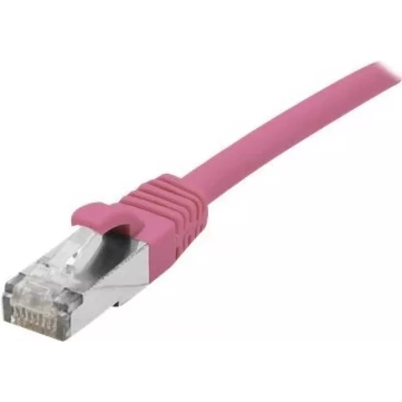 EXERTIS CONNECT Cat 6A S/FTP Καλώδιο Patch, ροζ, 5 m, Slim Snagless 854380