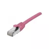 EXERTIS CONNECT Cat 6A S/FTP Καλώδιο Patch, ροζ, 5 m, Slim Snagless 854380