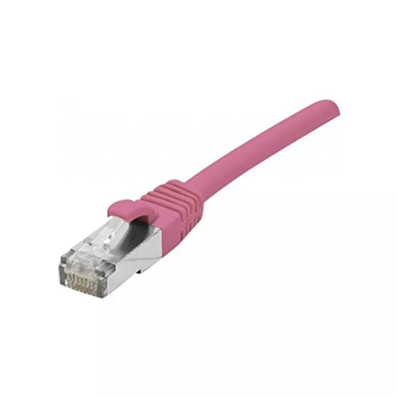 EXERTIS CONNECT Cat 6A S/FTP Καλώδιο Patch, ροζ, 5 m, Slim Snagless 854380