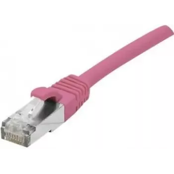 EXERTIS CONNECT Cat 6A S/FTP Καλώδιο Patch, ροζ, 15 m, Slim Strain Relief 854383