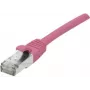 EXERTIS CONNECT Cat 6A S/FTP Καλώδιο Patch, ροζ, 15 m, Slim Strain Relief 854383