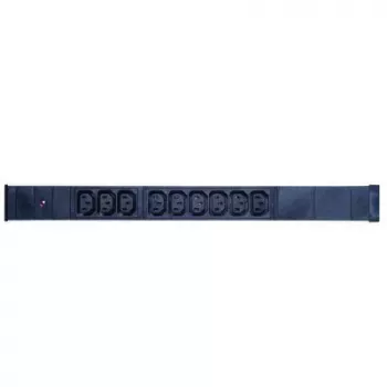 EXERTIS CONNECT 19 ίντσες 1U 9-θέσιο IEC C13 PDU, θήκη αλουμινίου, καλώδιο 2,5 m, μαύρο 808901