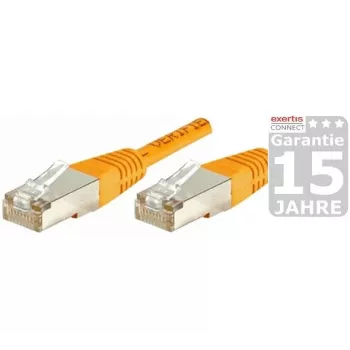 EXERTIS CONNECT Cat.6 S/FTP Καλώδιο Patch, PiMF, πορτοκαλί, 0,7 m 854466