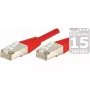 EXERTIS CONNECT Cat5e F/UTP καλώδιο patch, RJ45, κόκκινο, 0,3 m 857050