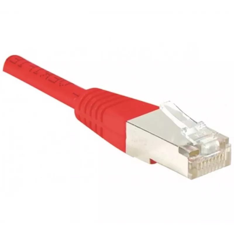 EXERTIS CONNECT Cat5e F/UTP καλώδιο patch, RJ45, κόκκινο, 0,3 m 857050