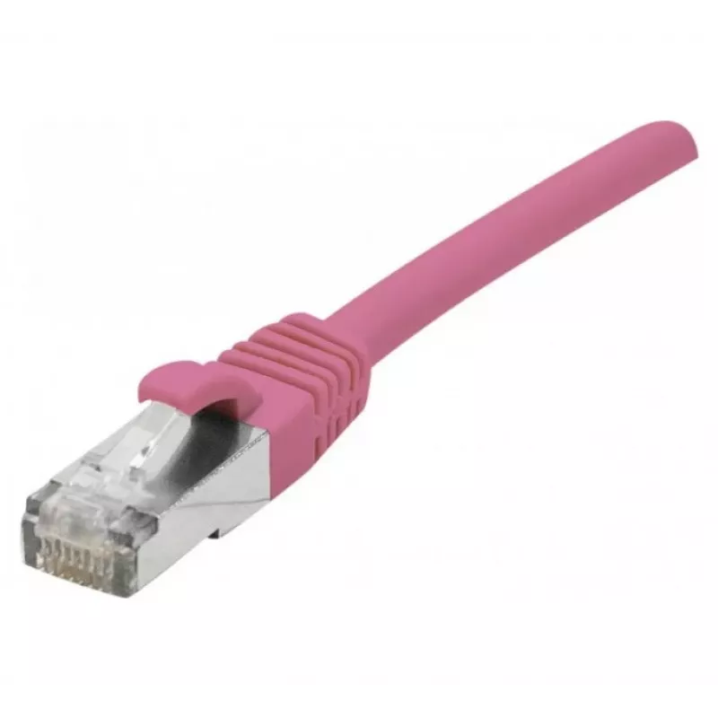 EXERTIS CONNECT Cat 6A S/FTP καλώδιο patch, ροζ, 0,15 m, Slim Bend Protection 854373