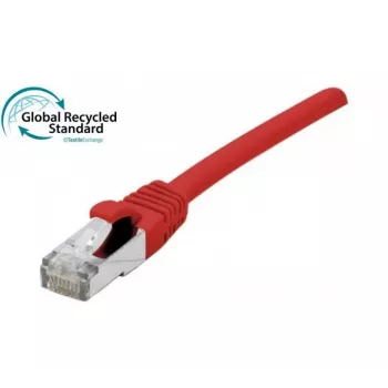 EXERTIS CONNECT Καλώδιο Patch RJ45 Cat. 6, F/UTP, πιστοποιημένο GRS, κόκκινο, 3,0 m 854624