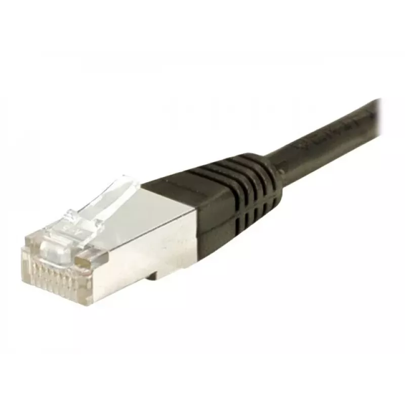 EXERTIS CONNECT Καλώδιο Patch Cat.6 S/FTP PiMF, μαύρο, 0,7 m, Slim Snagless 856843