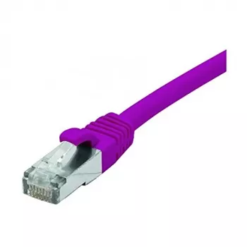 EXERTIS CONNECT Καλώδιο Patch Cat. 6 F/UTP, PoE, χωρίς αλογόνα, μωβ, 15,0 m με προστασία γλωττίδας 854416