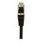 EXERTIS CONNECT Cat.6 S/FTP Patchkabel, PiMF, μαύρο, 1,0 m, Slim Bend Protection 856852