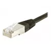 EXERTIS CONNECT Cat.6 S/FTP Patchkabel, PiMF, μαύρο, 1,0 m, Slim Bend Protection 856852