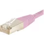 EXERTIS CONNECT CAT.6 S/FTP PiMF καλώδιο patch, ροζ, 0,3 m, Slim Snagless Boot 854477