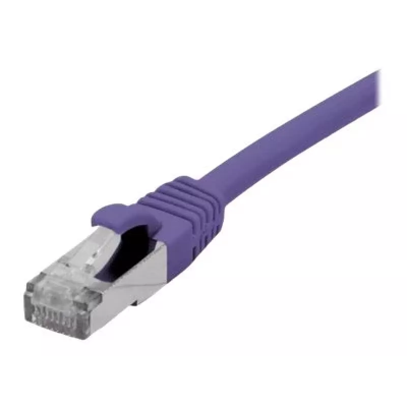 EXERTIS CONNECT Cat 6A S/FTP καλώδιο patch, μωβ, 0,15 m 858513