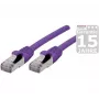 EXERTIS CONNECT Cat 6a SFTP Patch καλώδιο RJ45 σε RJ45, 1,5m, μωβ, χωρίς αλογόνα 858517