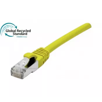 EXERTIS CONNECT RJ45 Patch καλώδιο Cat.6 F/UTP GRS-πιστοποιημένο κίτρινο 1,5m 854640