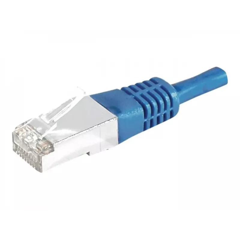 EXERTIS CONNECT Cat.6a F/UTP Patch καλώδιο, 3m, μπλε, 10 Gbps, Slim Bend Protection 859521