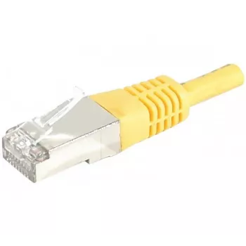 Exertis Connect 858330 Cat.6A S/FTP (PiMF) Class EA Patch καλώδιο, 0,5 m, κίτρινο, Slim Bend Protection