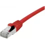 EXERTIS CONNECT Cat 6A S/FTP Καλώδιο Patch, Κόκκινο, 0,3 m, Slim Snagless Boot 858466