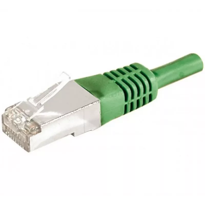 EXERTIS CONNECT Cat.6a F/UTP Καλώδιο Patch, 3 m, Πράσινο, 10 Gbps, Slim Boot 859551