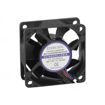 Exertis Connect Evercool 60 mm Ανεμιστήρας Θήκης με Έδρανο Ολίσθησης 910182