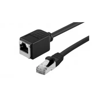 Exertis Connect Cat. 6A S/FTP Καλώδιο Patch-Προέκταση, χωρίς αλογόνα, Μαύρο, 5 m 858758
