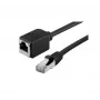 Exertis Connect Cat. 6A S/FTP Καλώδιο Patch-Προέκταση, χωρίς αλογόνα, Μαύρο, 5 m 858758