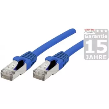 Exertis Connect CAT 6a S/FTP Καλώδιο Patch, Βύσμα RJ45 αρσενικό σε Βύσμα RJ45 αρσενικό, 20 m, χωρίς αλογόνα, Μπλε 858460