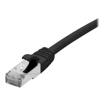EXERTIS CONNECT 858482 Cat 6A S/FTP Patchkabel, 0,3 m, μαύρο, Slim Boot