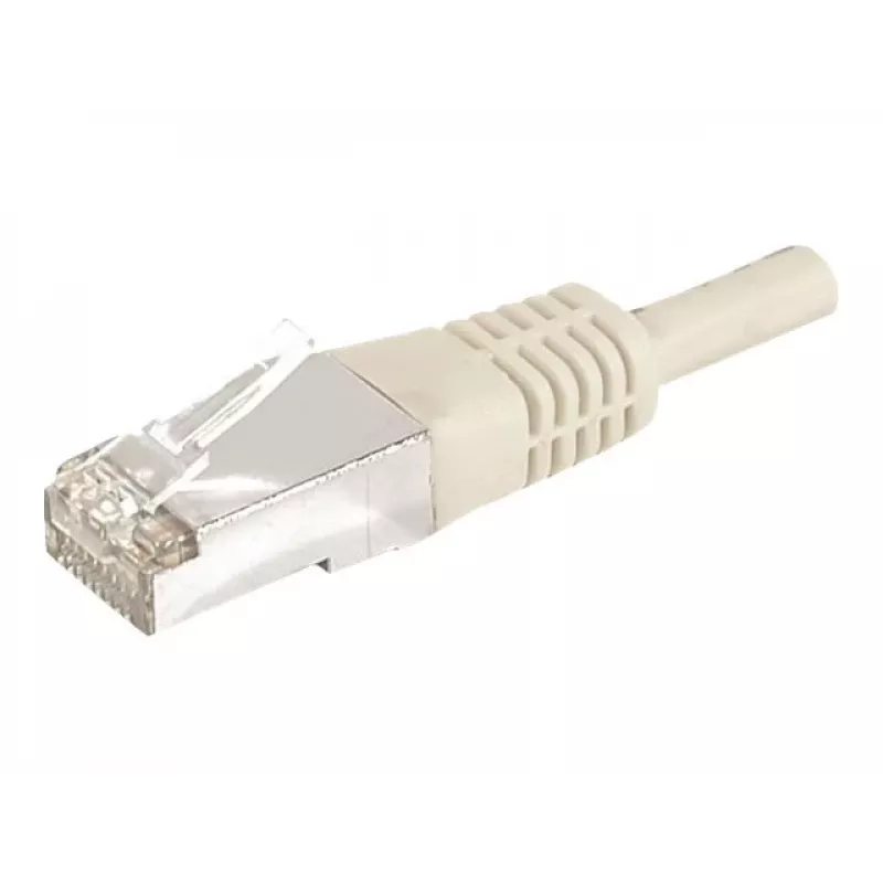 EXERTIS CONNECT Cat.6a F/UTP Patchkabel, 2 m, γκρι, 10 Gbps, RJ45, Slim Snagless Boot 859505