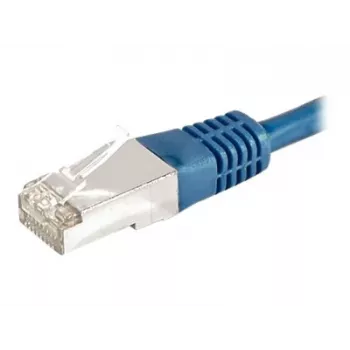 EXERTIS CONNECT 859515 Cat6a F/UTP Patchkabel, 0,15 m, μπλε, 10 Gbps, Slim Boot
