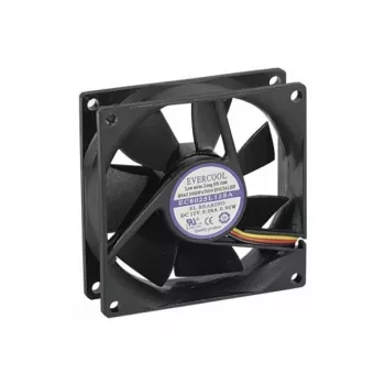 Exertis Connect Ανεμιστήρας κουτιού 80 mm Evercool – ρουλεμάν ολίσθησης, 2000 rpm, 26,5 CFM, μαύρος 910184