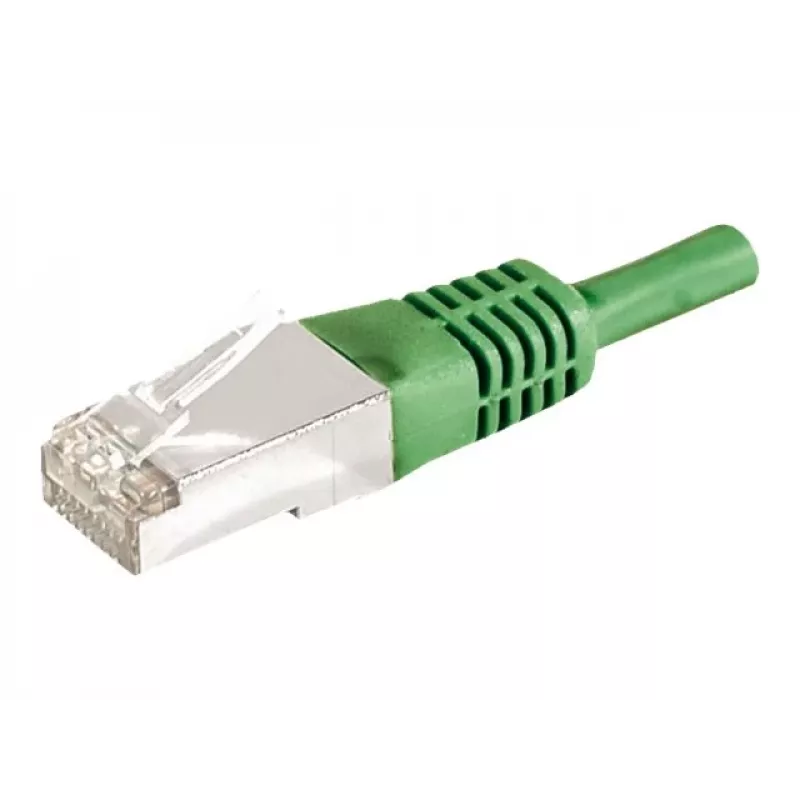 EXERTIS CONNECT 859553 Καλώδιο Patch Cat.6a F/UTP, 7,5 m, πράσινο, 10 Gbps, Slim Boot