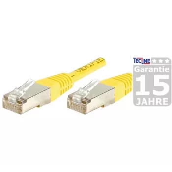 EXERTIS CONNECT Καλώδιο Patch Cat.6A S/FTP, 15 m, κίτρινο, Slim Snagless Boot 858338