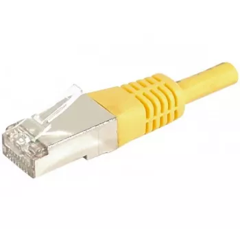 EXERTIS CONNECT 859560 Καλώδιο Patch Cat.6a F/UTP, 0,15 m, κίτρινο, 10 Gbps, Slim Boot