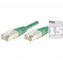 EXERTIS CONNECT Καλώδιο Patch S/FTP (PIMF) CAT.6A Class EA, πράσινο, 25,0 m, Slim Snagless Boot 858355