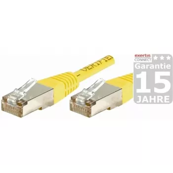 EXERTIS CONNECT καλώδιο patch Cat.5e F/UTP, 0,3 m, κίτρινο 857090