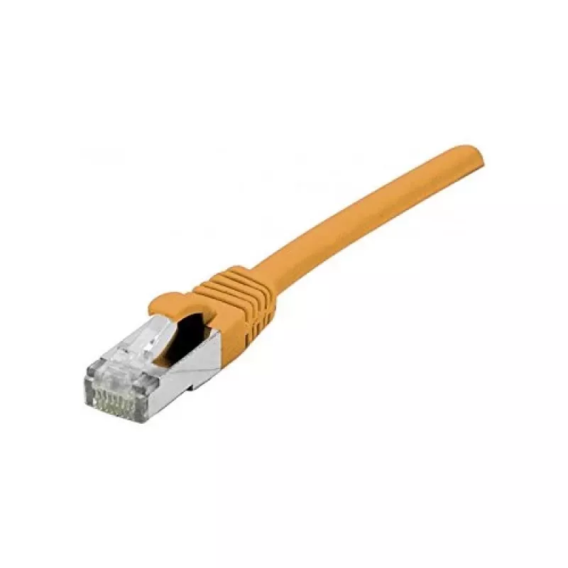 EXERTIS CONNECT Cat 6A S/FTP Patchkabel, 1,0 m, πορτοκαλί, Slim Strain Relief 858532