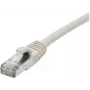 EXERTIS CONNECT Cat 6A S/FTP Patchkabel, 0,15 m, γκρι, Schlanke Knickschutztülle 858401