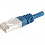 EXERTIS CONNECT 859525 Cat.6a F/UTP καλώδιο patch, 15 m, μπλε, 10 Gbps, Slim Boot