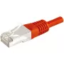 EXERTIS CONNECT Cat.6a F/UTP καλώδιο patch, κόκκινο, 15 m, 10 Gbps, Slim Snagless Boot 859540