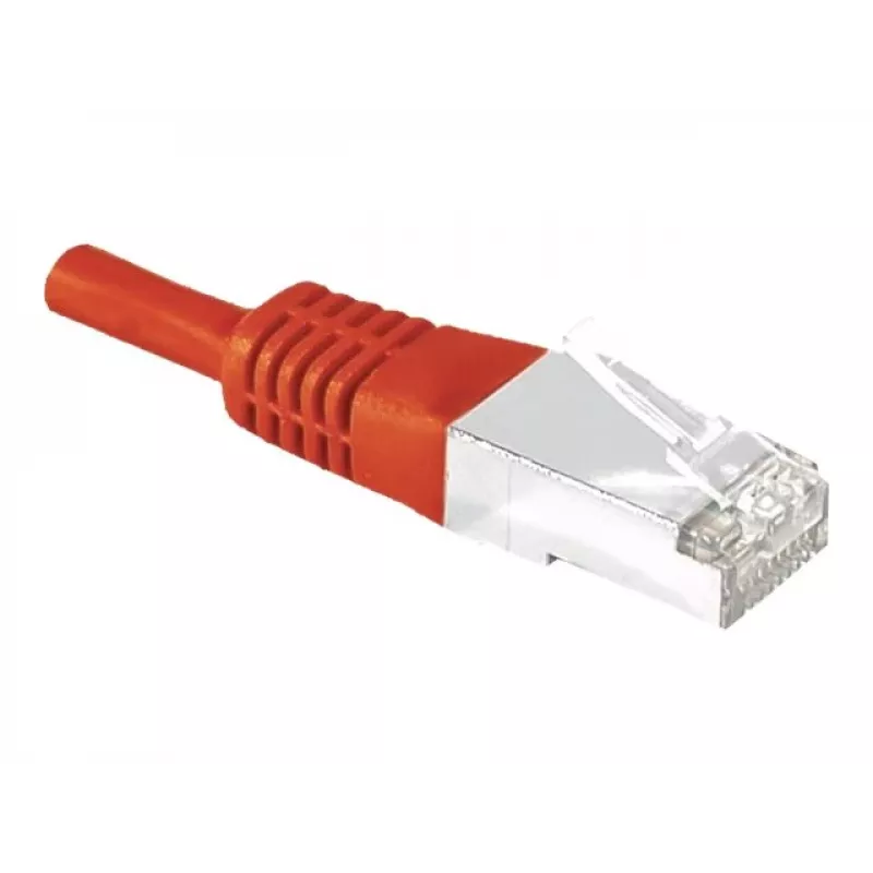 EXERTIS CONNECT Cat.6a F/UTP καλώδιο patch, κόκκινο, 15 m, 10 Gbps, Slim Snagless Boot 859540