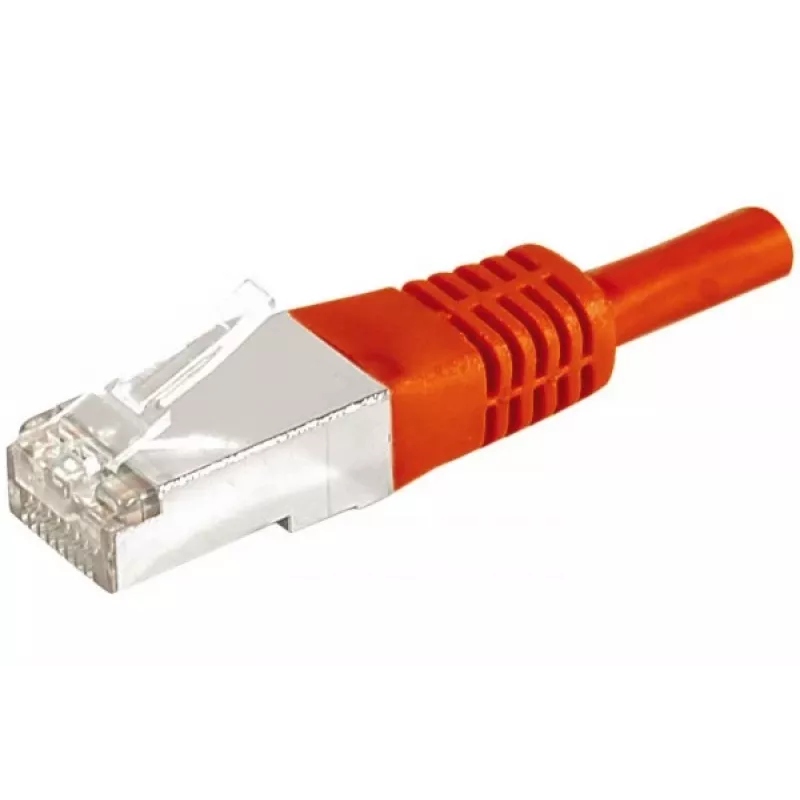 EXERTIS CONNECT Cat.6a F/UTP καλώδιο patch, κόκκινο, 15 m, 10 Gbps, Slim Snagless Boot 859540