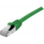 EXERTIS CONNECT Cat 6A S/FTP καλώδιο patch, 0,5 m, πράσινο, Slim Snagless 858435