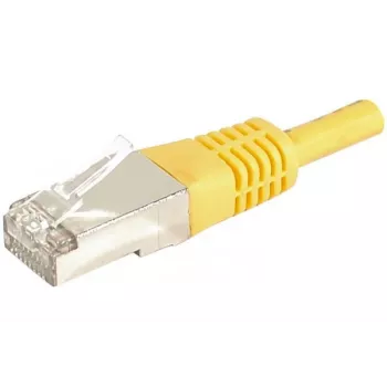 EXERTIS CONNECT 859561 Cat.6a F/UTP καλώδιο patch, 0,3 m, κίτρινο, 10 Gbps, Slim Boot