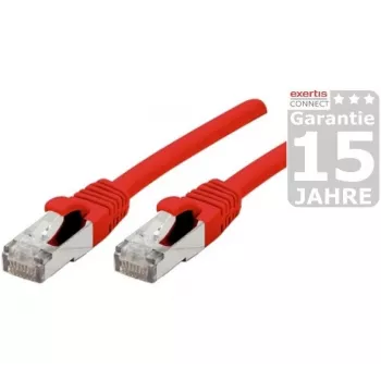 Exertis Connect Dexlan CAT 6a SFTP καλώδιο patch, βύσμα RJ-45 αρσενικό σε βύσμα RJ-45 αρσενικό, 20 m, χωρίς αλογόνα, χυτό, snagless, κόκκινο 858476